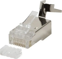 LogiLink MP0033, LogiLink Netzwerkanschluss - RJ-45 (M) - abgeschirmt - 8 mm - CAT 7a