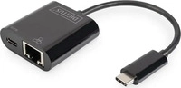 DIGITUS DN-3027, DIGITUS | USB Type-C Gigabit Ethernet Adapter, PD Unterst&uuml;t.