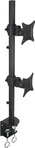 Techly ICA-LCD-350-D, Techly Befestigungskit f&uuml;r 2 Monitore - Schwarz -