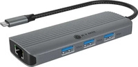 ICY BOX IB-DK4034A-CPD, ICY BOX Dockingstation IcyBox 6 in 1 1xHDMI 4K60Hz, 3x USB-A