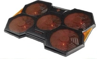 Deltaco GAM-072, Deltaco Gaming Laptop K&uuml;hler 1000-1300 RPM schwarz/orange