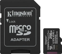 Kingston SDCS3/256GB, SD MicroSD Card 256GB Kingston SDXC Canvas+ Gen3 m.Adapter