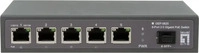 LevelOne GEP-0625, LevelOne PoE+Switch 4x2.5GE PoE/1x2.5GE/+65W unmanag.Plastik