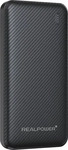 RealPower 557605, REALPOWER PB-10000 Plus,10.000 mAh,20W,2x USB-A,1xUSB-C blac
