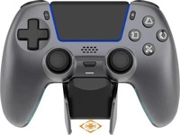Deltaco GAM-199-STEELGRAY, Deltaco Controller inkl. Ladestation grau (Kabellos - PC /