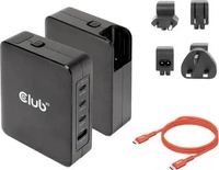 Club 3D CAC-1917, Club 3D Club3D Ladeger&auml;t 3xUSB Typ C, 1xUSB Typ A, PD 140W, GaN