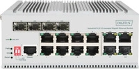 DIGITUS DN-651145, DIGITUS Switch 8 Port Gigabit L2 managed 4 SFP Uplink
