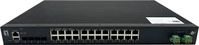 LevelOne IXP-2871, LevelOne Industr.PoE Switch 24xGE PoE/+ 370W Managed L2