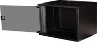 equip EWM-07-5440-B, Equip 19" Wandgeh&auml;use Glast&uuml;r 540x400mm 7U schwarz