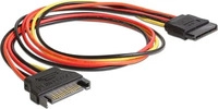 Delock 60132, Delock Spannungsversorgungs-Verl&auml;ngerungskabel - SATA-Stromstecker (W)