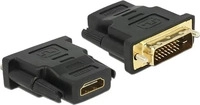 Delock 65466, Delock Adapter DVI 24+1 pin male HDMI female - Videoanschlu&szlig; - DVI-D