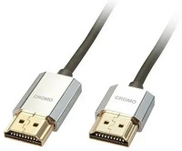 Lindy 41670, Lindy | CROMO Slim High-Speed-HDMI-Kabel mit Ethernet, Typ A/A, 0.5m