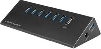 LC-Power LC-HUB-ALU-2B-7, LC-Power | USB-Hub 7-Port | 6x USB 3.2 Gen 1 + 1x Ladeport