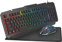LogiLink ID0185, LogiLink Gaming Combination Set - Set aus Tastatur, Maus und Mauspad