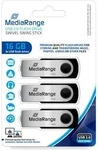 MEDIARANGE MR910-3, MediaRange | Flexi USB-Stick 3er-Pack | 16 GB | USB 2.0 | USB-A 