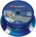 Verbatim 43811, Verbatim DataLife - 25 x BD-R - 25 GB 6x - mit Tintenstrahldrucker