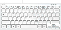 MEDIARANGE MROS113, MediaRange Tastatur USB 2.0 Kompakt Flach 78 Tasten wei&szlig;