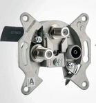 Schwaiger DSE652531, Schwaiger | Einzeldose zwei SAT-ZF Anschl&uuml;sse 2 dB
