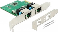 Delock 89999, Delock Netzwerkkarte 2x Gigabit LAN PCIe LP
