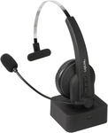 LogiLink BT0059, LogiLink Headset BT0059 - Mono-Headset mit Ladestation - schwarz