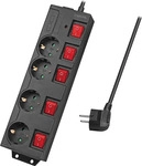 LogiLink LPS251, LogiLink Steckdosenleiste - Wechselstrom 250 V - 3680 Watt -