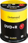 Intenso 4111156, Intenso 100 x DVD+R - 4.7 GB 16x - Spindel