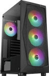 Aerocool ACCM-PV41143.11, AeroCool Falcon ARGB - Schwarz - Glasfenster