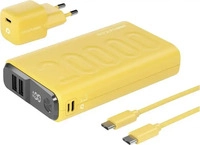 RealPower Powerbank PB-20000 Power Pack Gelb