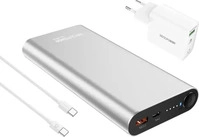 RealPower 408097, RealPower Powerbank PB-20000PD Pro Set silber 20.000mAh