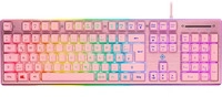 Deltaco GAM-021-RGB-P-DE, Deltaco PK75 RGB Gaming Tastatur USB Pink