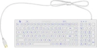 KeySonic 60886, KeySonic TAS KSK-6031INEL-WH Corded (DE) IP68 Backlight wei&szlig;