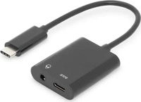 DIGITUS AK-300400-002-S, DIGITUS | USB 3.1 Verteilerkabel Typ C-Klinke St/Bu/Bu 0.2m