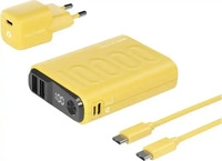 RealPower Powerbank PB-10000 Power Pack Gelb