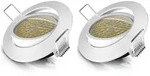 LED-Einbaustrahler 2er-Set Wei&szlig; - 2