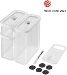 ZWILLING Fresh & Save CUBE CUBE Set, M / 5-tlg, Transparent-Wei&szlig;
