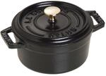 Staub La Cocotte Mini Cocotte 10 cm, rund, Schwarz, Gusseisen