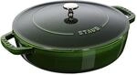 Staub Braisers Br&auml;ter mit Chistera Drop-Structure 24 cm, rund, Basilikum-Gr&uuml;n,