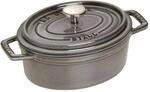 Staub La Cocotte Cocotte 17 cm, oval, Graphit-Grau, Gusseisen