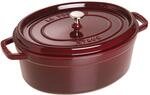 Staub La Cocotte Cocotte 33 cm, oval, Grenadine-Rot, Gusseisen