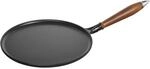 Staub Pans Pfannkuchenpfanne 28 cm, rund, Schwarz, Gusseisen
