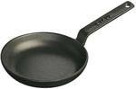 Staub Pans Bratpfanne 12 cm, rund, Schwarz, Gusseisen