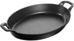 Staub Specialities Ofenform 32 cm, oval, Schwarz, Gusseisen