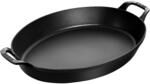 Staub Specialities Ofenform mit 2 Griffen 37 x 28 cm, oval, Schwarz, Gusseisen