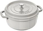 Staub La Cocotte Cocotte 28 cm, rund, Weisser Tr&uuml;ffel, Gusseisen