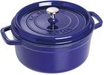 Staub La Cocotte Cocotte 22 cm, rund, Dunkelblau, Gusseisen