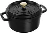 Staub La Cocotte Cocotte 18 cm, rund, Schwarz, Gusseisen