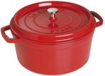 Staub La Cocotte Cocotte 30 cm, rund, Kirsch-Rot, Gusseisen