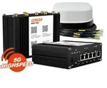 SELFSAT MWR 5550 eSIM 5G Cat 19 WLAN Router bis 3,3 Gbps inkl. SATCO 5G Antenne wei&szlig;