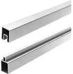 Aluminium-Abschlu&szlig;leisten f&uuml;r Sichtschutzz&auml;une - Silber