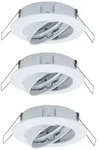 Paulmann 2easy Premium Einbauleuchten 3er Spot-Set schwenkbar 51mm Wei&szlig;